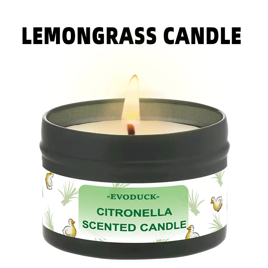 Bougie Citronnelle Lemongrass : Anti-Moustiques & Parfum d'Été