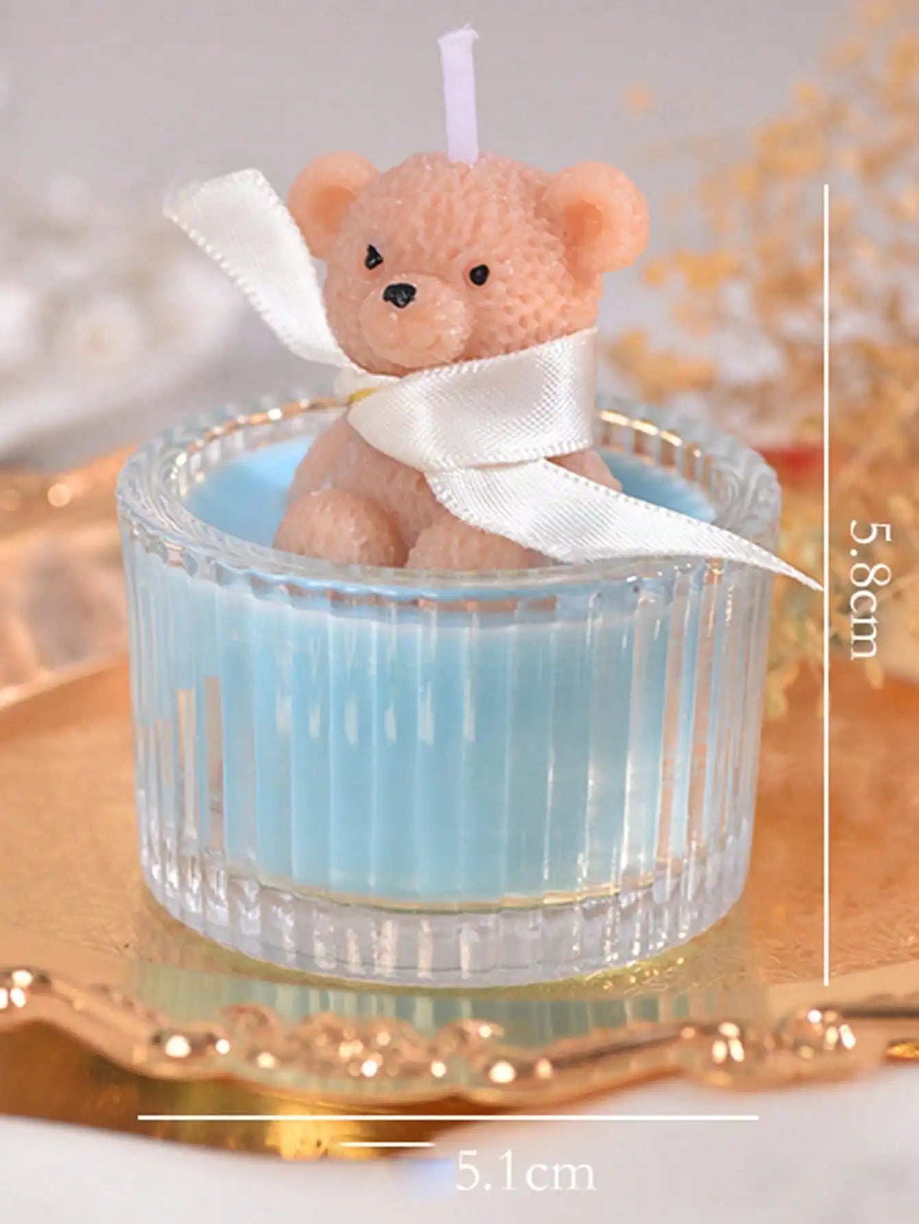Bougie Parfumée Ours en Cire de Soja - Déco & Cadeau