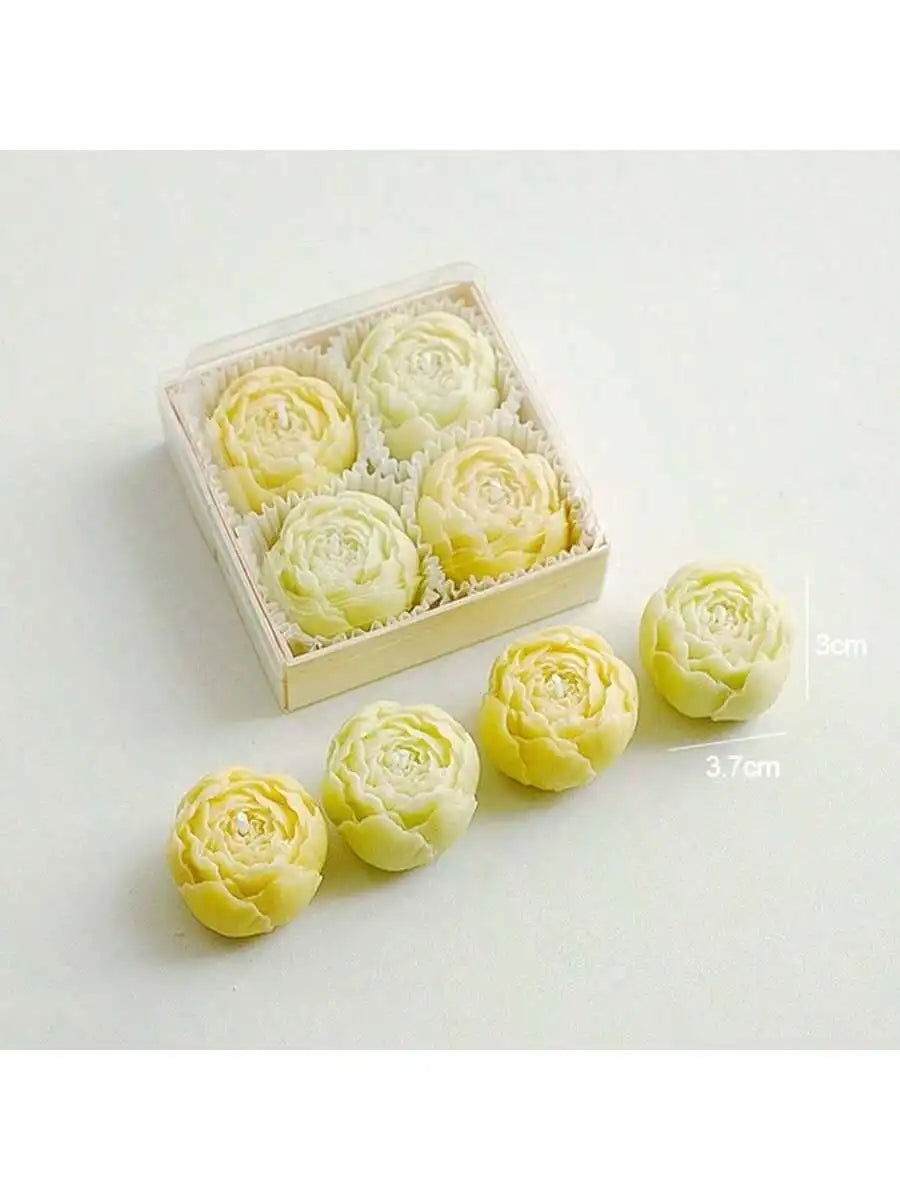 Bougie Rose Parfumée Artisanale en Cire de Soja