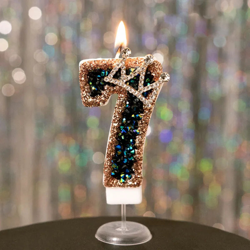 Bougie Couronne Scintillante : Élégance & Luxe pour vos Célébrations