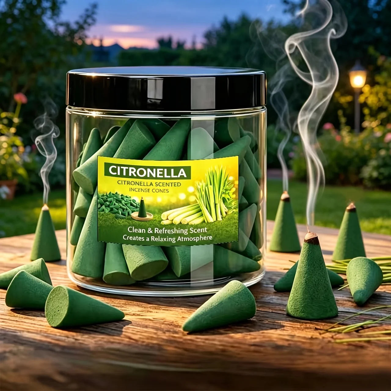 Encens Cônes Citronnelle : Ambiance Sérénité