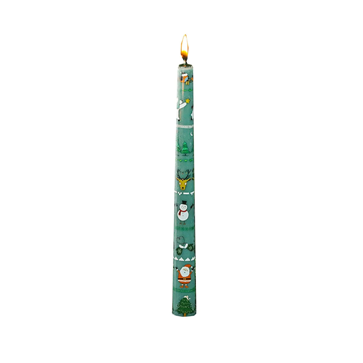 Lot de 2 Bougies de Noël Hautes 25cm - Décoration Festive