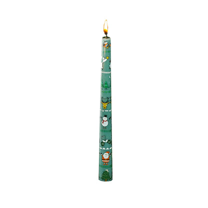 Lot de 2 Bougies de Noël Hautes 25cm - Décoration Festive