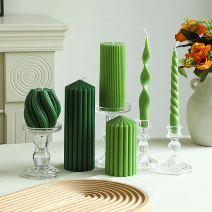 Bougie Cylindrique Parfumée Style Nordique