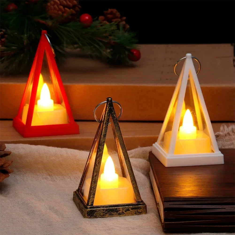 Bougie LED Triangle : Ambiance Lumineuse Sécurisée