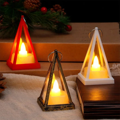 Bougie LED Triangle : Ambiance Lumineuse Sécurisée