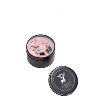 Bougie Parfumée Naturelle aux Fleurs Séchées