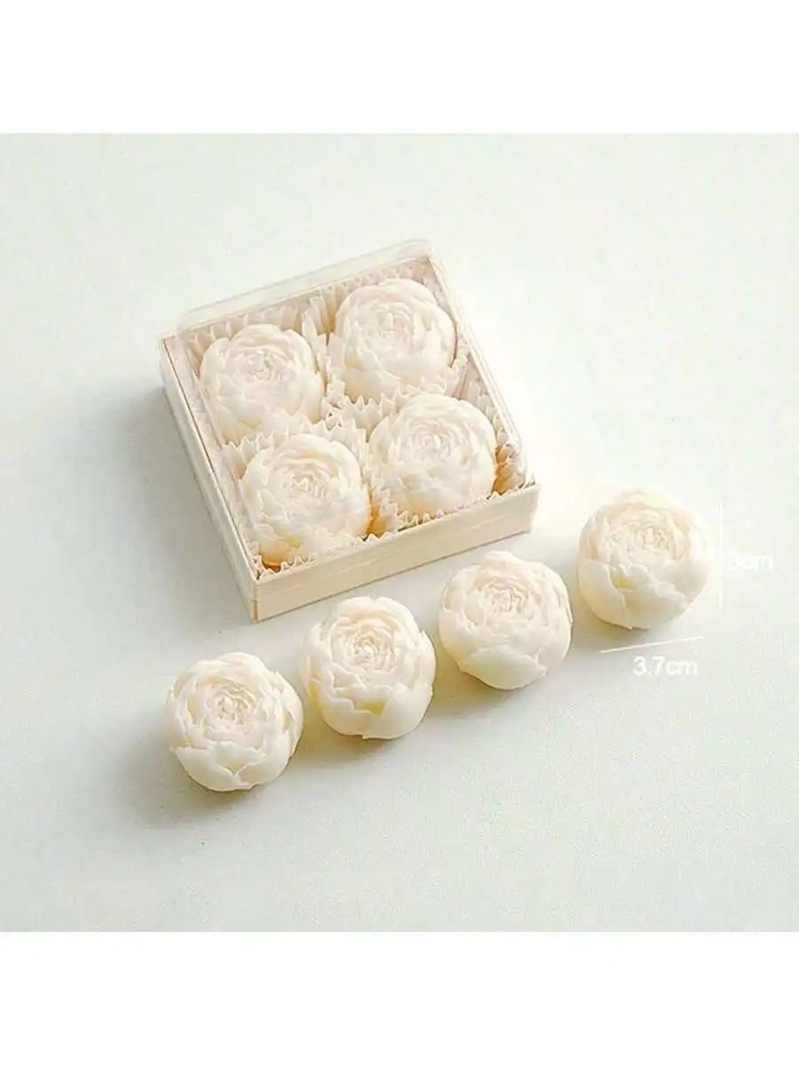 Bougie Rose Parfumée Artisanale en Cire de Soja