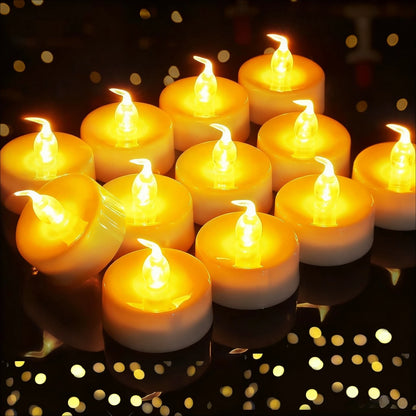 Bougies LED Flamme Réaliste - Ambiance Cosy & Sûre