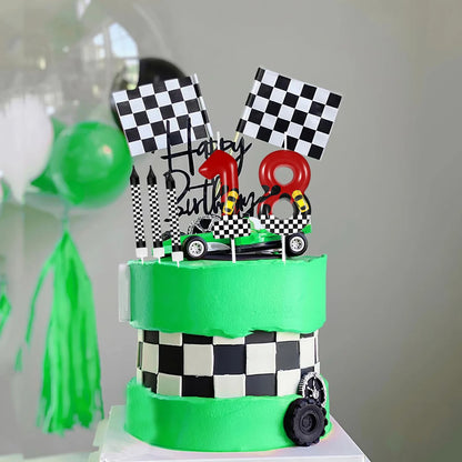Bougies Chiffres Course : Déco Gâteau Festive