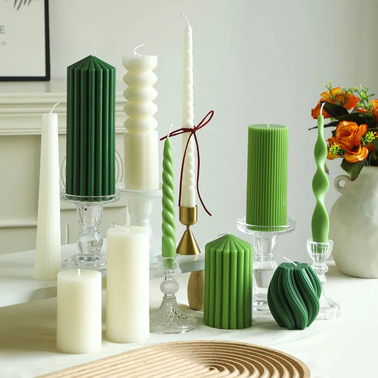 Bougie Cylindrique Parfumée Style Nordique