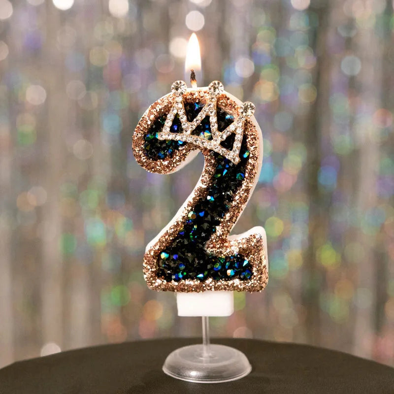 Bougie Couronne Scintillante : Élégance & Luxe pour vos Célébrations