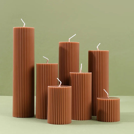 Bougie Cylindrique Parfumée Soja Rétro
