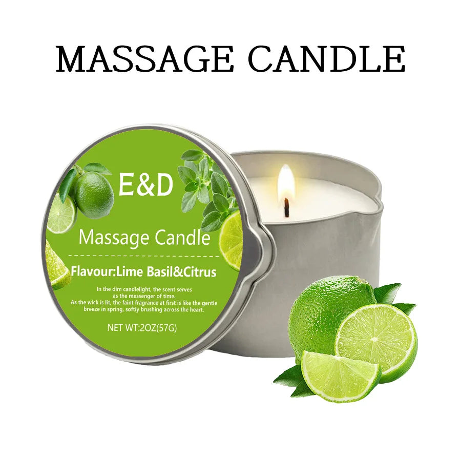 Bougie Huile de Massage EVODUCK : Relaxation & Hydratation
