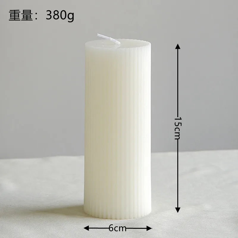 Bougie Cylindrique Parfumée Style Nordique
