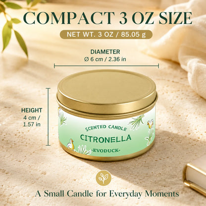 Bougie Citronnelle Lemongrass : Anti-Moustiques & Parfum d'Été