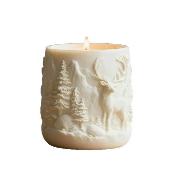 Bougie Parfumée Gypse 'Forest Elk' Cire de Soja