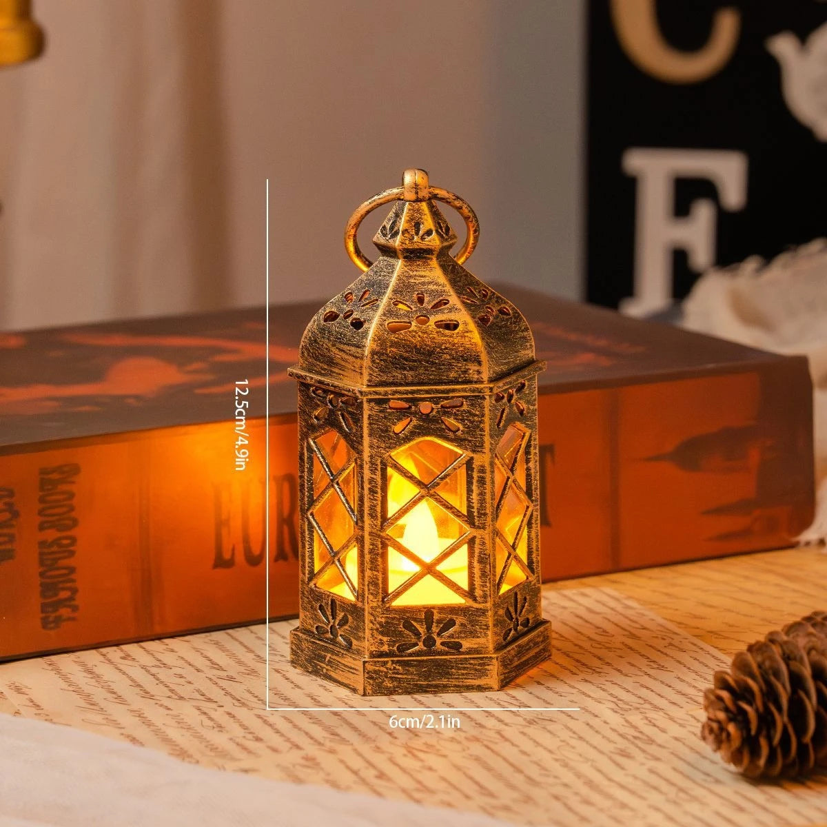 Lampe Hexagonale LED Ambiance Rétro