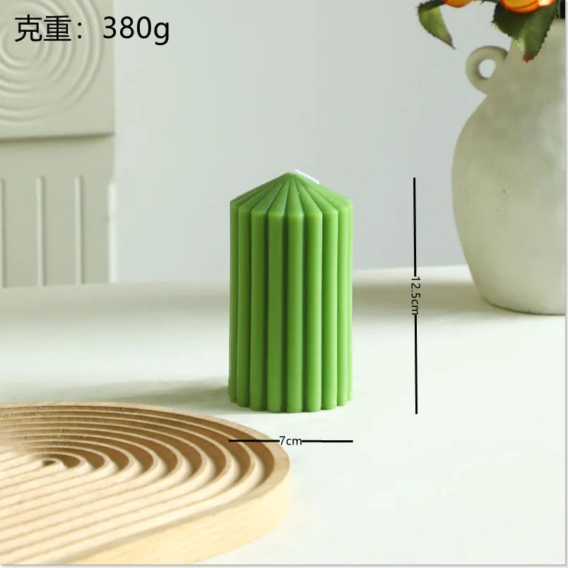 Bougie Cylindrique Parfumée Style Nordique