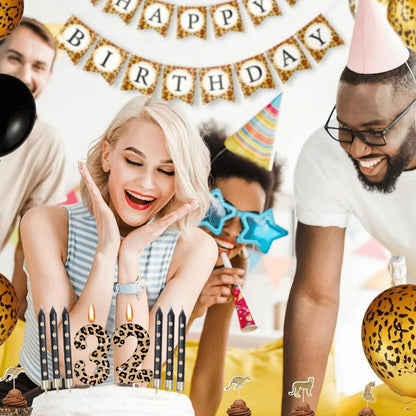 Bougie Chiffre Léopard : Élégance Sauvage pour Vos Anniversaires