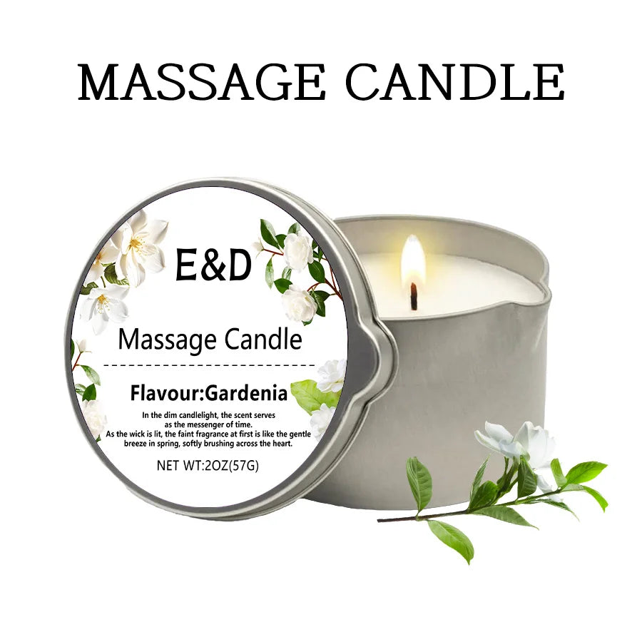 Bougie Huile de Massage EVODUCK : Relaxation & Hydratation