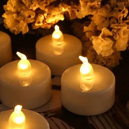 Bougies LED Flamme Réaliste - Ambiance Cosy & Sûre