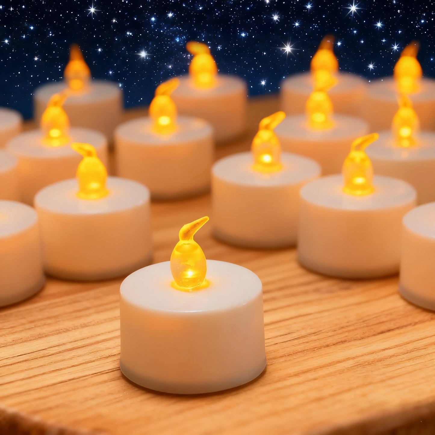 Bougies LED Flamme Réaliste - Ambiance Cosy & Sûre