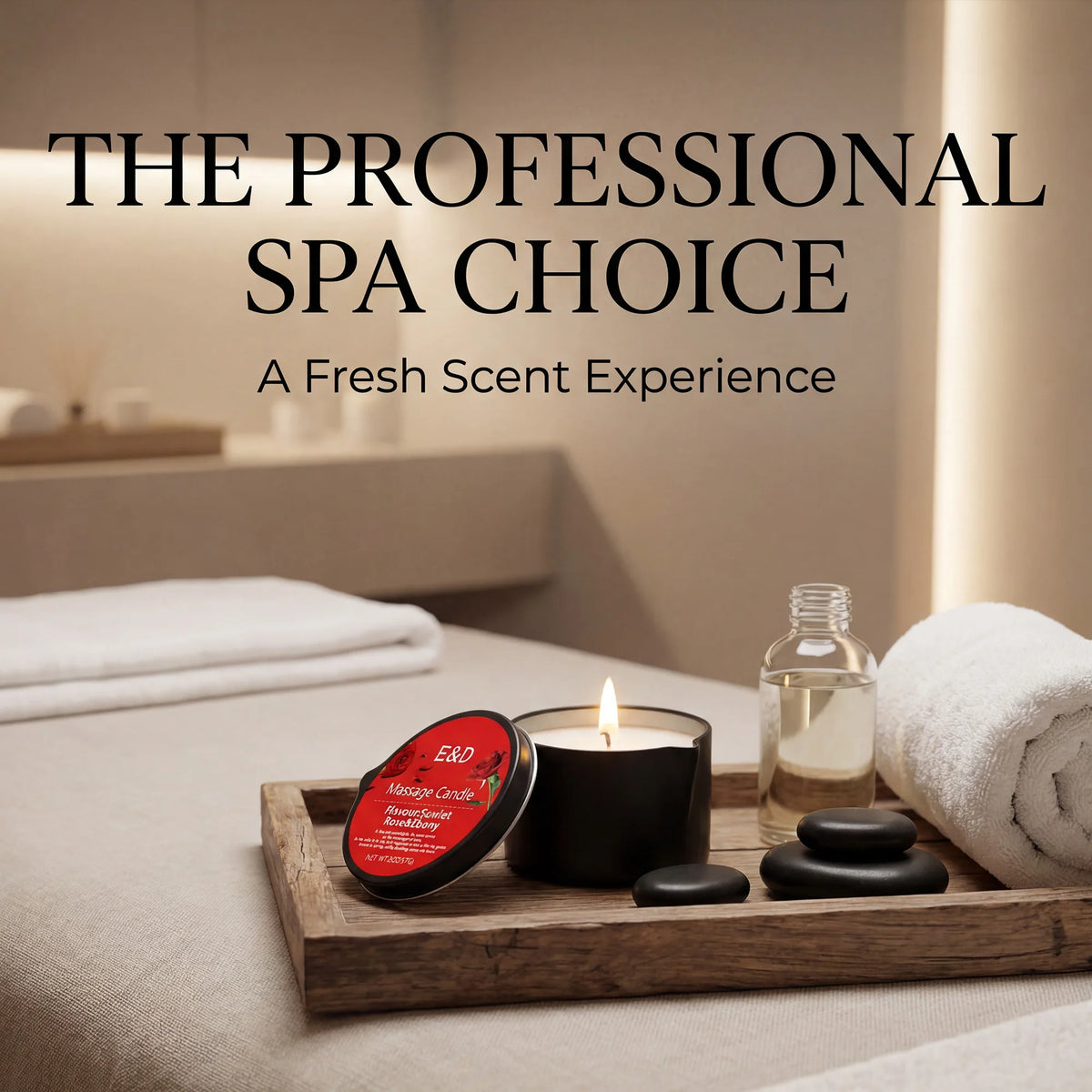 Bougie Huile de Massage EVODUCK : Relaxation & Hydratation