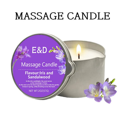 Bougie Huile de Massage EVODUCK : Relaxation & Hydratation