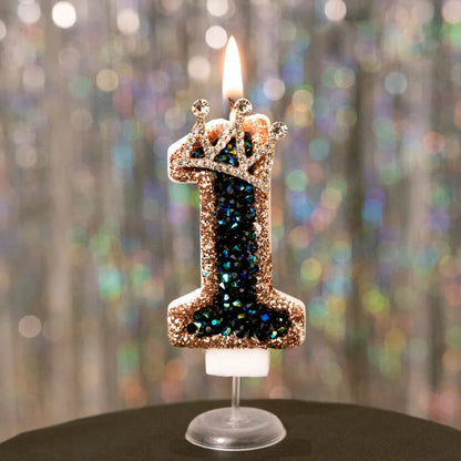 Bougie Couronne Scintillante : Élégance & Luxe pour vos Célébrations