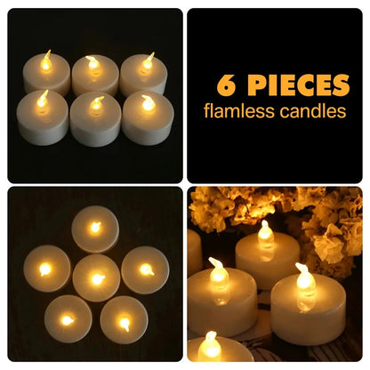 Bougies LED Flamme Réaliste - Ambiance Cosy & Sûre