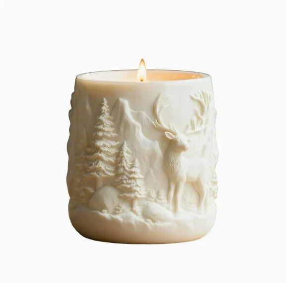 Bougie Parfumée Gypse 'Forest Elk' Cire de Soja