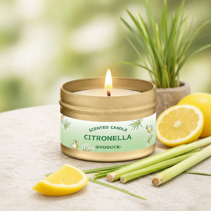 Bougie Citronnelle Lemongrass : Anti-Moustiques & Parfum d'Été