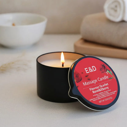 Bougie Huile de Massage EVODUCK : Relaxation & Hydratation