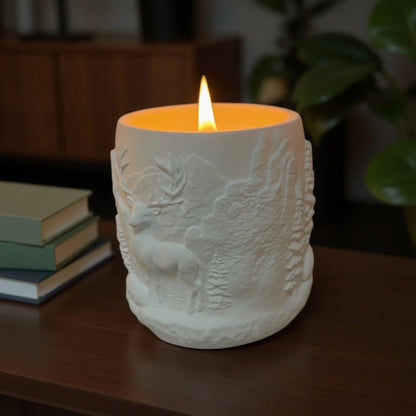 Bougie Parfumée Gypse 'Forest Elk' Cire de Soja