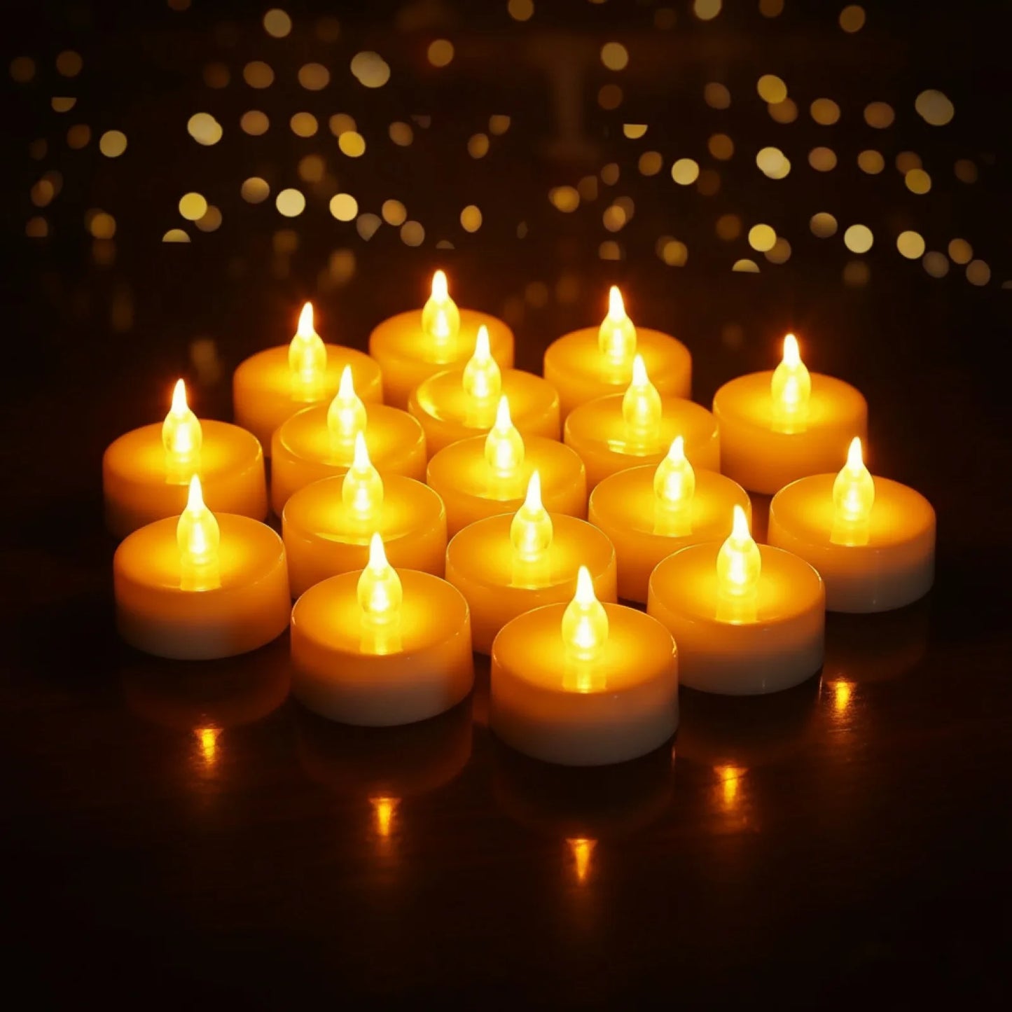 Bougies LED Flamme Réaliste - Ambiance Cosy & Sûre
