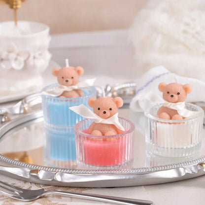 Bougie Parfumée Ours en Cire de Soja - Déco & Cadeau