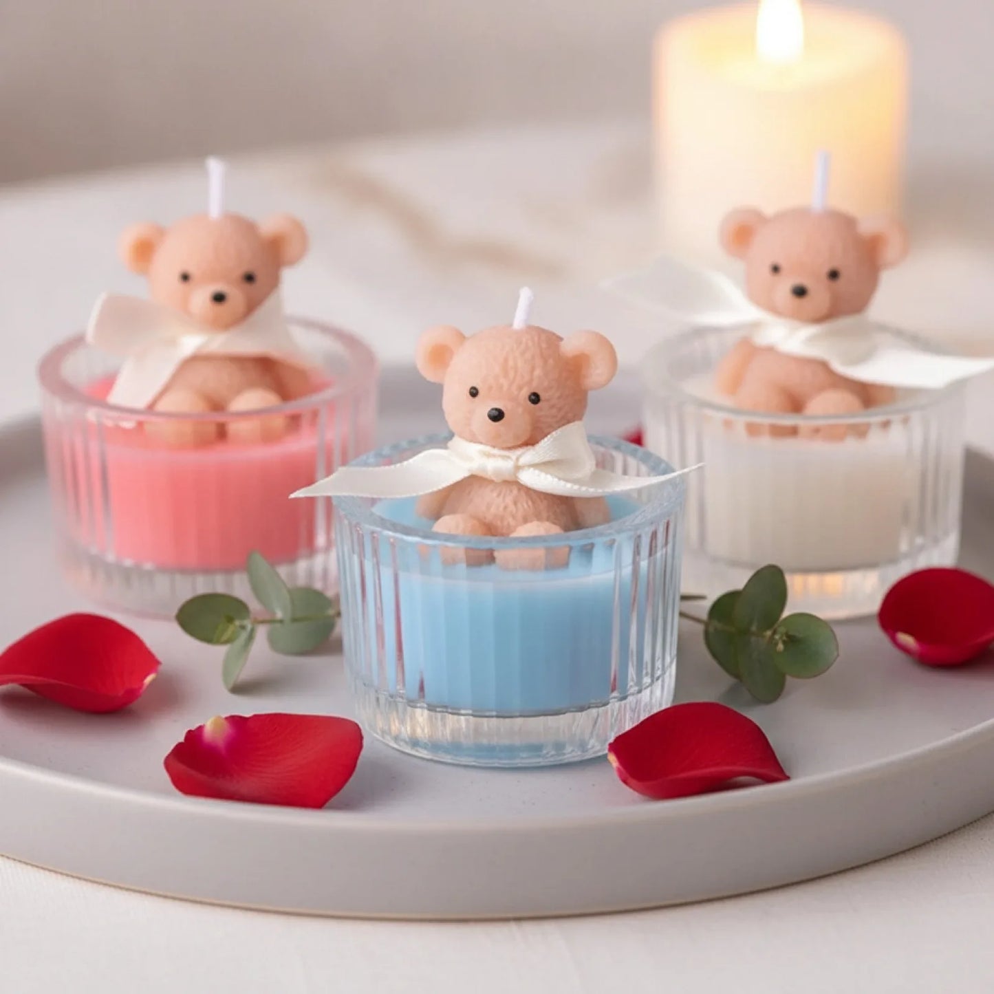 Bougie Parfumée Ours en Cire de Soja - Déco & Cadeau