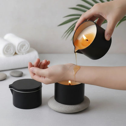Bougie Huile de Massage EVODUCK : Relaxation & Hydratation