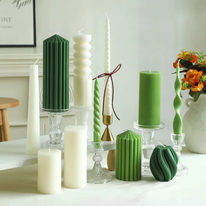 Bougie Cylindrique Parfumée Style Nordique