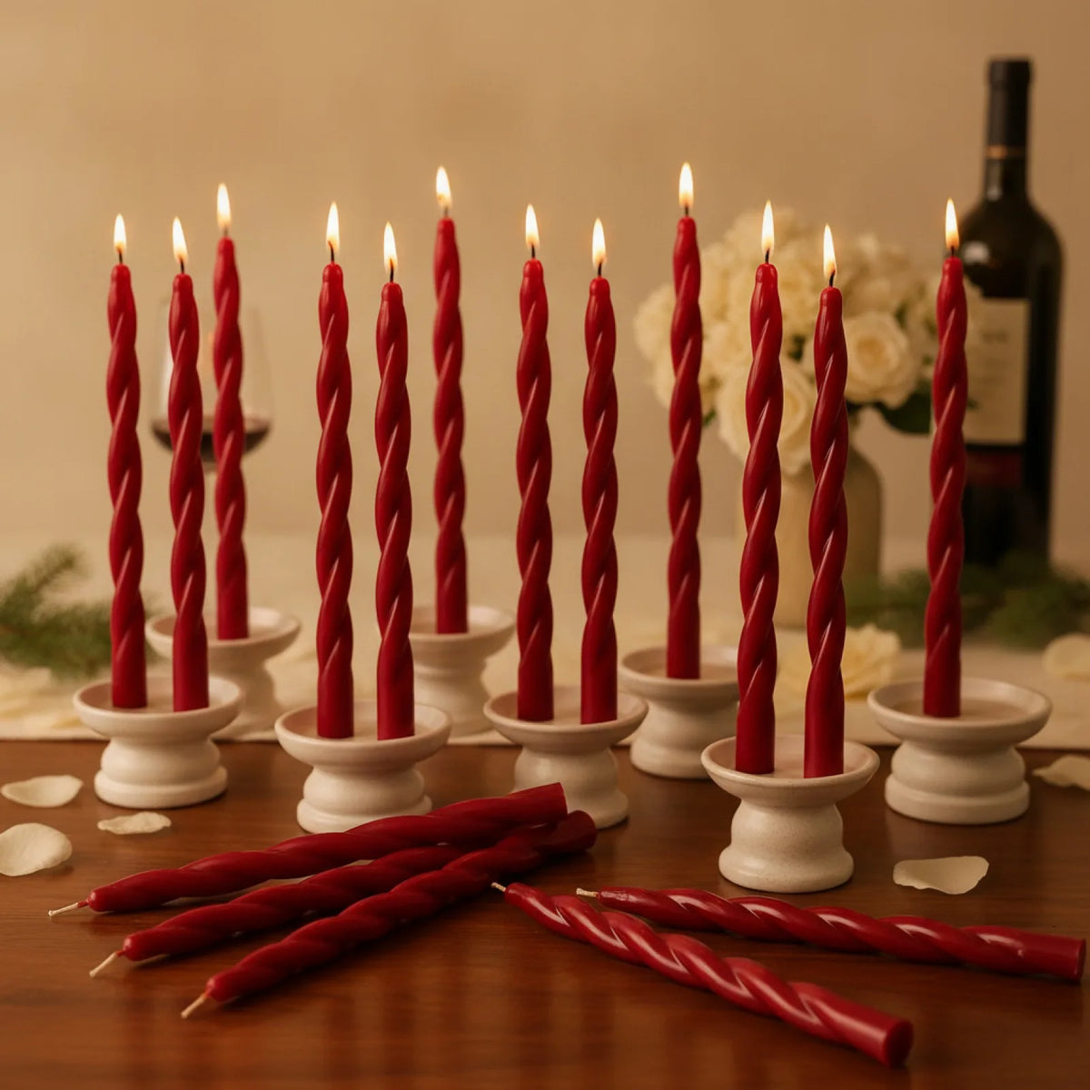 Bougie Aromathérapie Vin Rouge Cire de Soja