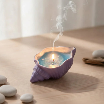 Bougie Coquillage d'Été : Ambiance Océanique