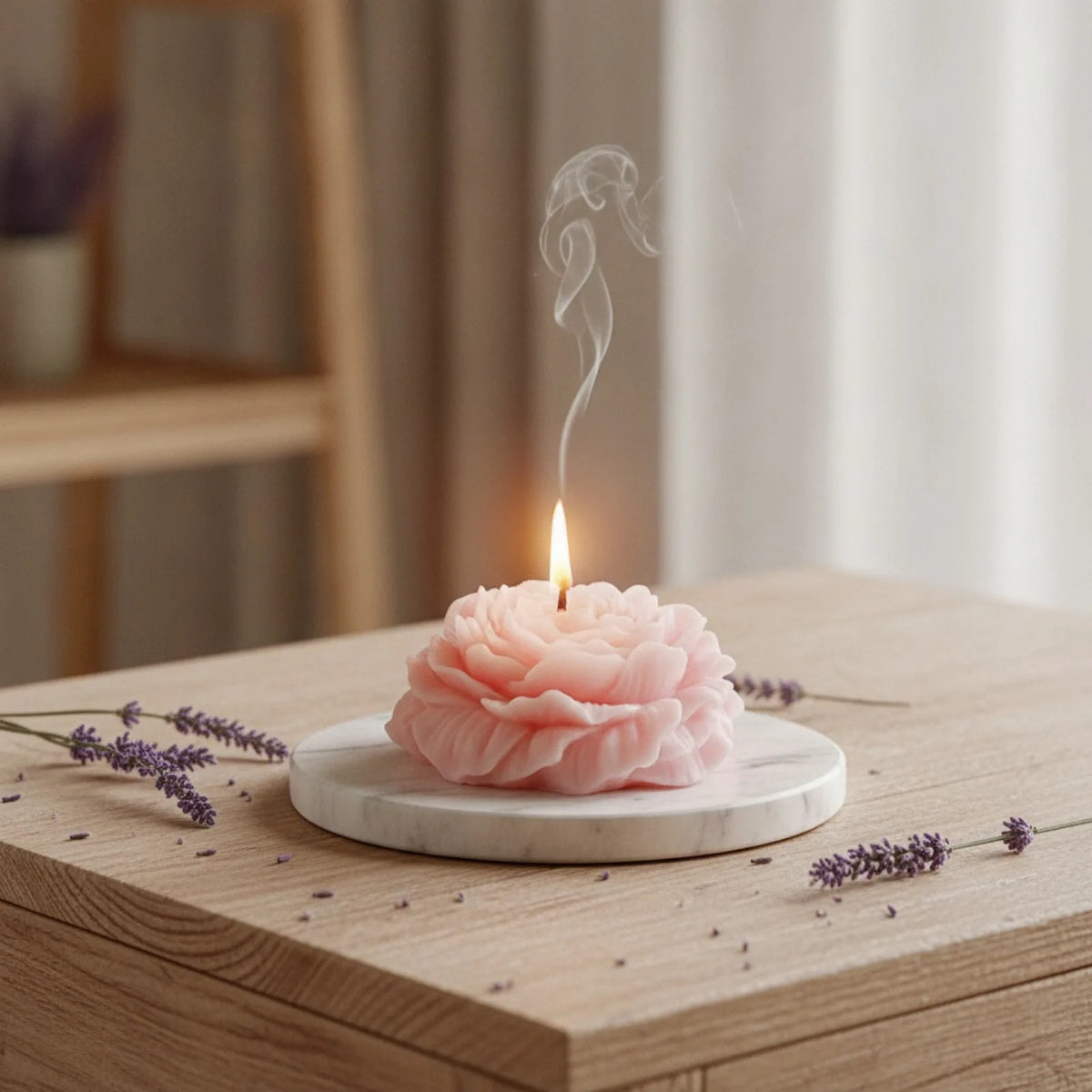 Bougie Pivoine Artisanale Parfumée