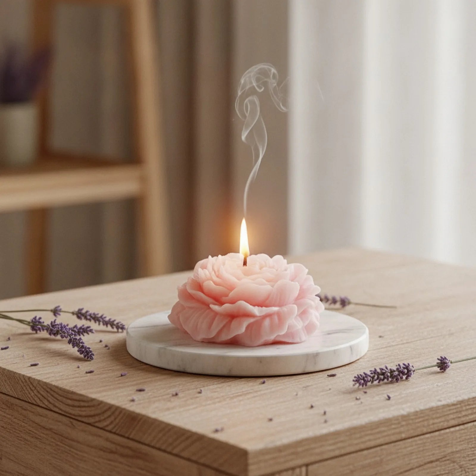 Bougie Pivoine Artisanale Parfumée