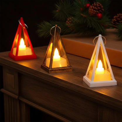 Bougie LED Triangle : Ambiance Lumineuse Sécurisée