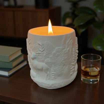Bougie Parfumée Gypse 'Forest Elk' Cire de Soja