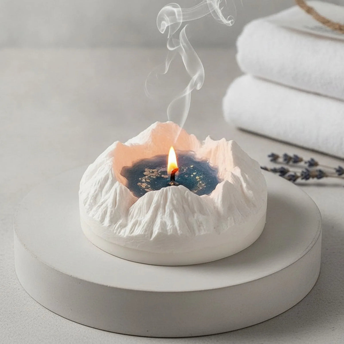 Bougie Parfumée Glacier : Élégance & Sérénité