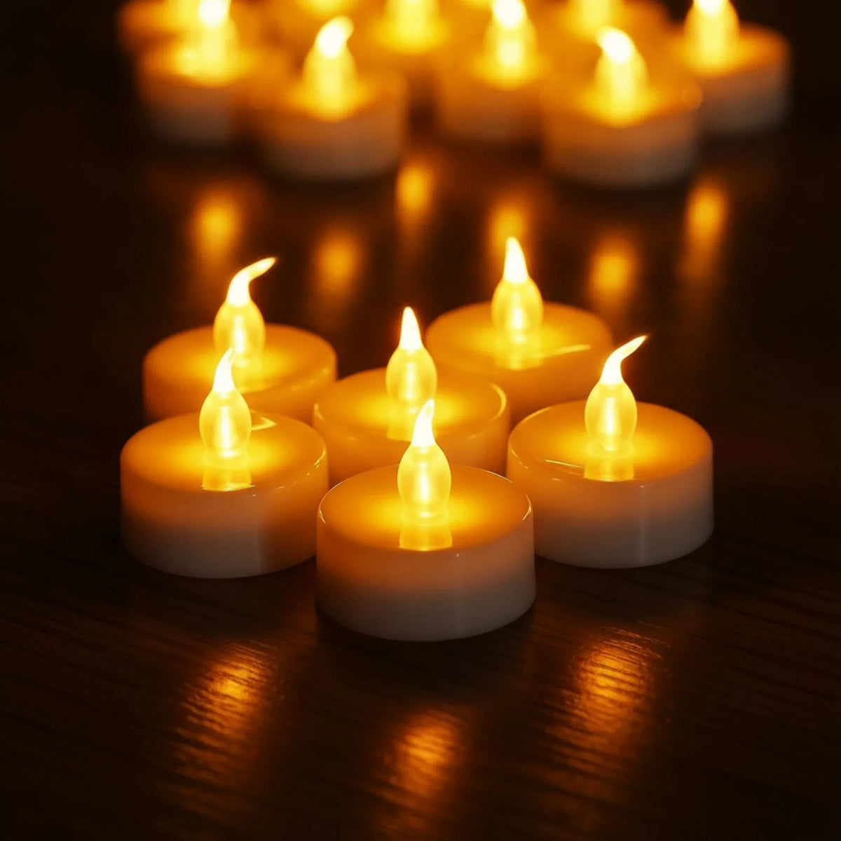 Bougies LED Flamme Réaliste - Ambiance Cosy & Sûre