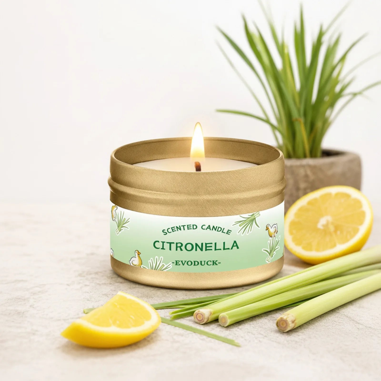 Bougie Citronnelle Lemongrass : Anti-Moustiques & Parfum d'Été