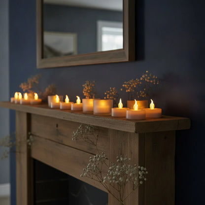 Bougies LED Flamme Réaliste - Ambiance Cosy & Sûre